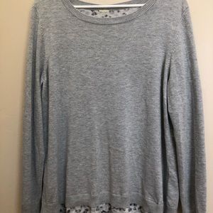 Sweater with print inlay